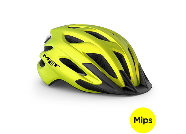 MET Crossover MIPS Lime (52-59 cm) Cykelhjelm