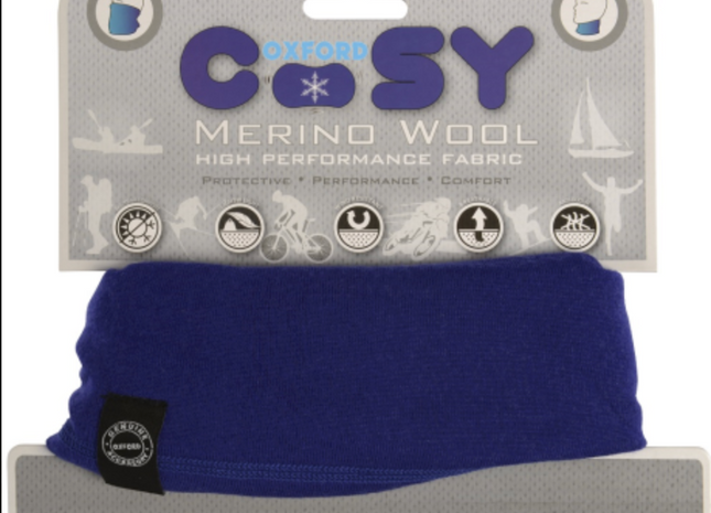 Oxford Merino Uld Royal Blå Halsedisse