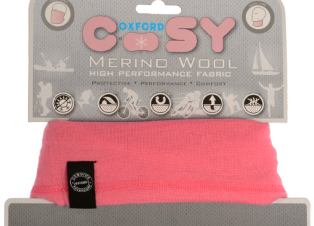 Oxford Merino Uld Hyggelig Lyserød Halsedisse