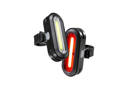 Kryptonite Lygte Avenue F-150 & R-75 USB COB sæt