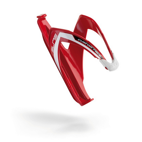 Elite Elite Flaskeholder Custom Race rød glossy with sort logo