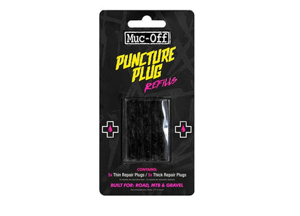 MUC-OFF B.A.M. Puncture Plugs Refill Pack Contains 5x thick plugs and 5x thin plugs