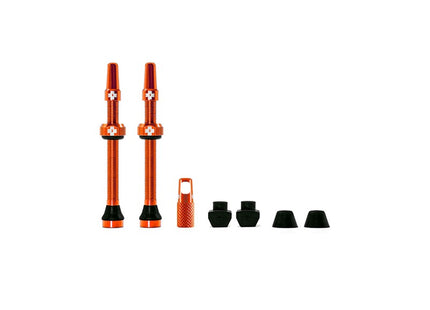 MUC-OFF Tubeless Valve Kit 60 mm Orange