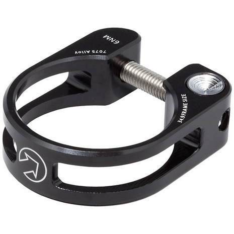 PRO Sadelpind Klampe Sort 34.9mm Performance
