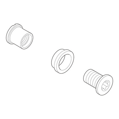 Shimano Klingebolte Saint guld 4 stk. M8x12MM