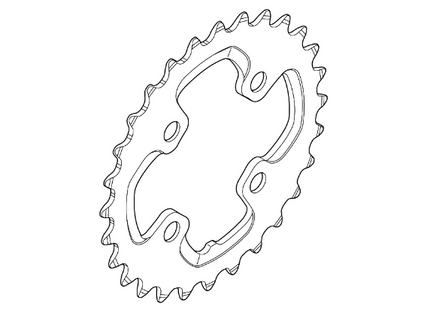 Shimano Klinge FC-M785 64mm Sort 10-sp  28T