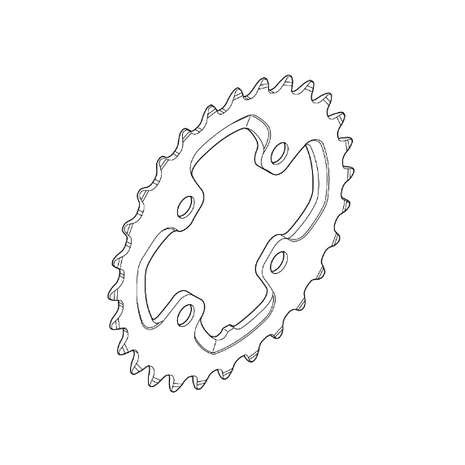 Shimano Klinge FC-M785 64mm Sort 10-sp  28T