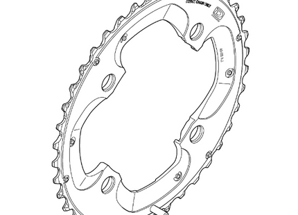 Shimano Klinge FC-M785 104mm Sort 10-sp 40T