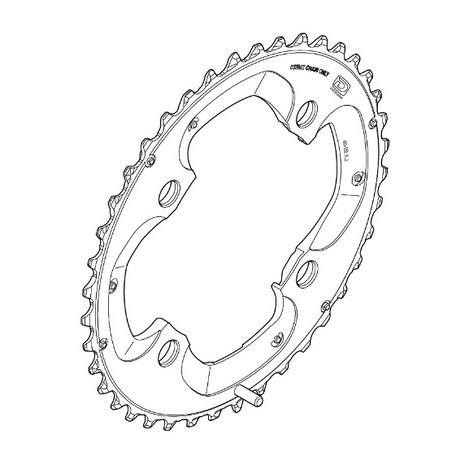 Shimano Klinge FC-M785 104mm Sort 10-sp 40T