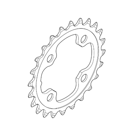 Shimano Klinge FC-M780 64mm Sort 10-sp 24T