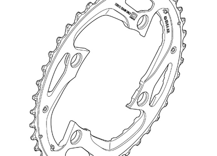 Shimano Klinge FC-M780 104mm Sort 10-sp 42T