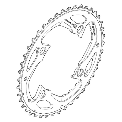 Shimano Klinge FC-M780 104mm Sort 10-sp 42T