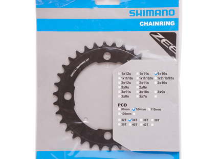 Shimano Klinge 34T FC-M640  Zee 104mm Sort Tandhjul 10-sp