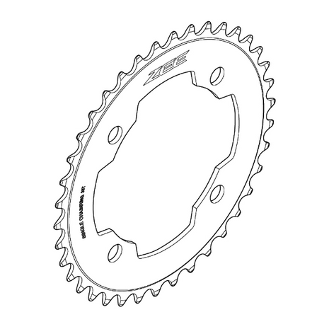 Shimano Klinge 36T FC-M640 Zee 104mm Sort Tandhjul 10-sp