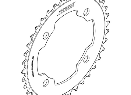 Shimano Klinge 38T FC-M640 Zee 104mm Sort Tandhjul 10-sp