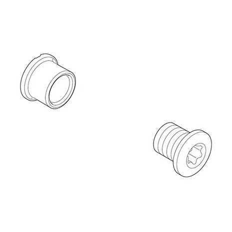 Shimano Klingebolte FC-M640 Zee 4 stk Til Enkel Klinge