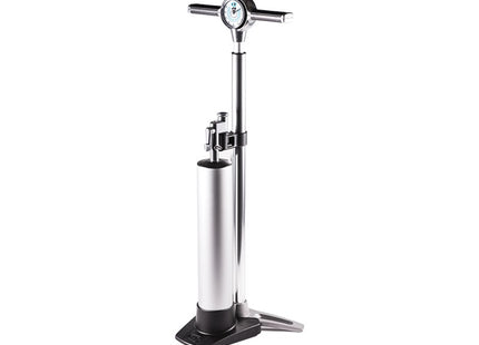 CRANKBROTHERS Floor pump Klic w/analog gauge and tubeless canister 11 bar/160 psi Silver