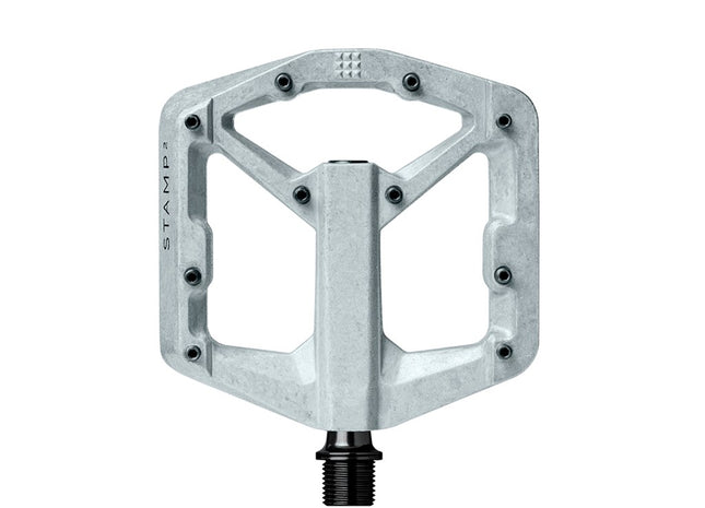 CRANKBROTHERS Flat Pedal Stempel 2 Lille Rå sølv