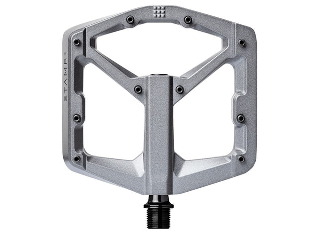 CRANKBROTHERS Flat Pedal Stamp 3 Stor Magnesium Grå