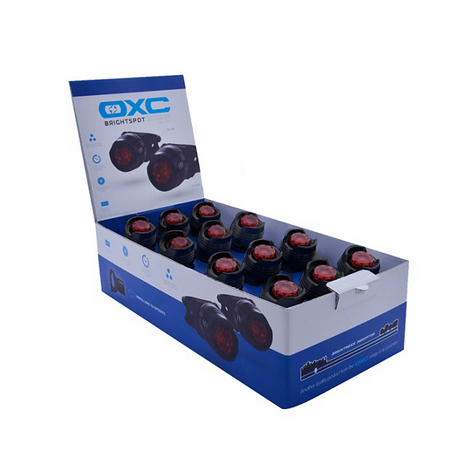 OXC Lygte Brightspot LED Baglygte 12-pak